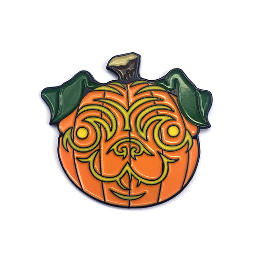 Pumpkin Pug Fridge Magnet