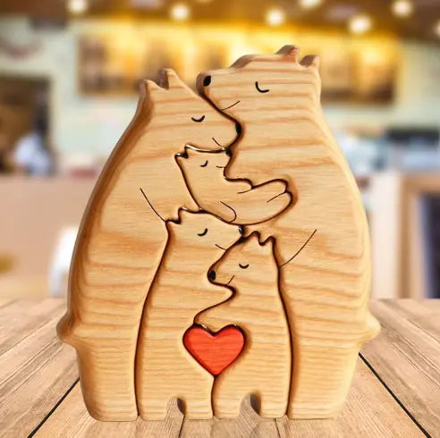 Wooden Bear Family Puzzle