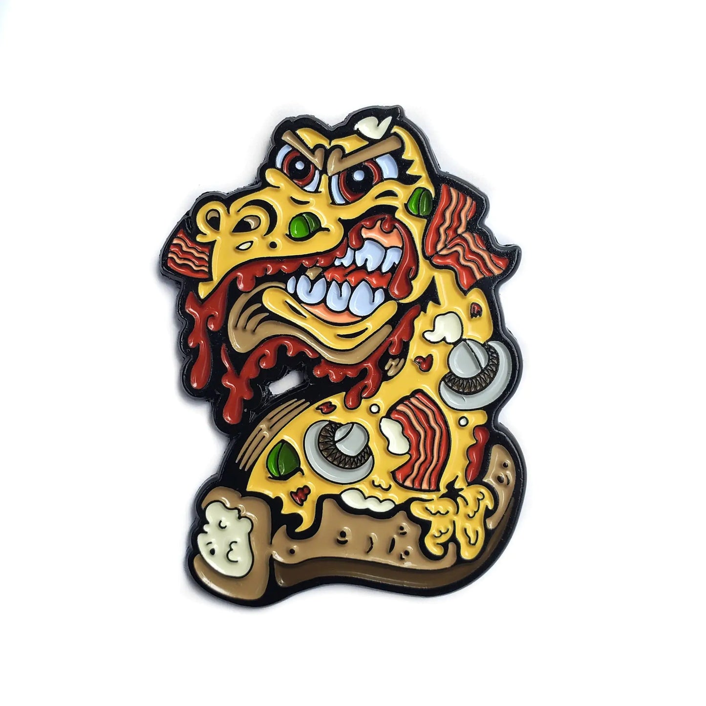 Pizza Monster Fridge Magnet