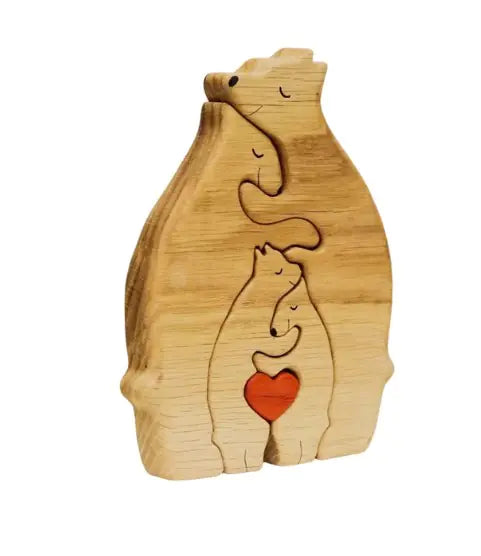 Wooden Bear Family Puzzle