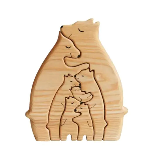 Wooden Bear Family Puzzle