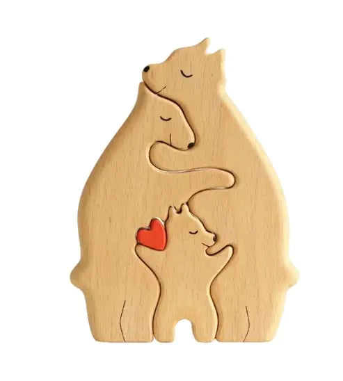 Wooden Bear Family Puzzle